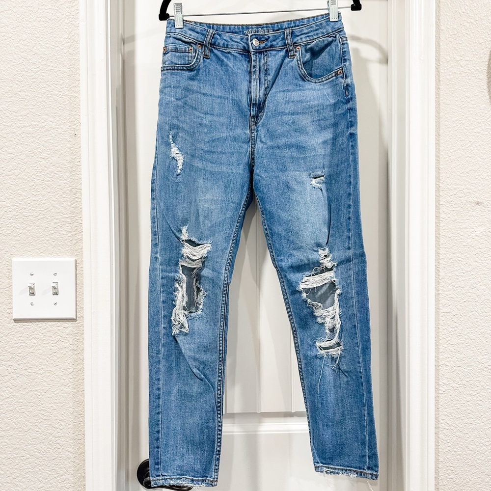 Wild Fable Target, Size 6, Women's Blue Distressed Jeans